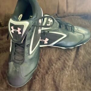Under Armour Women’s Black and White Softball Cleats